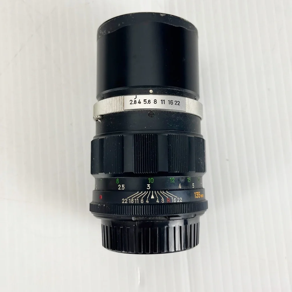 Minolta MC Rokkor-PF 1:2.8 135mm Camera Lens with Cap & Case